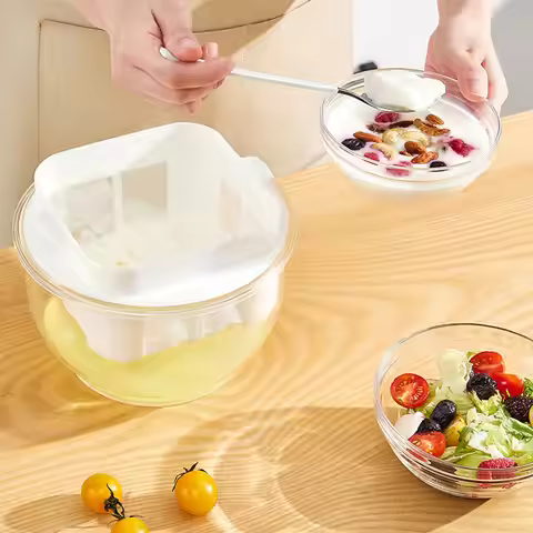 3L Yogurt Strainer Water Draining Fine Mesh Strainer Reusable Yogurt Maker Filter Multipurpose for J