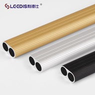 Simple Inner Cabinet Thickened Double-tube Clothes Rod Thickened Cutting Wardrobe Rod Flange Wardrob
