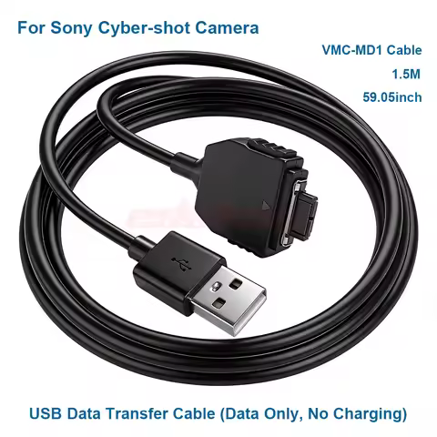 for Sony Cable USB (VMC-MD1) for Cyber-shot DSC-P100,P200,G1,M2,F88,T2,T30,T100,TX1,N2,H9,H10,W35,W7
