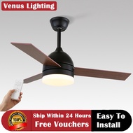 52 Inch Ceiling Fan With Light Remote Control Ceiling Fan With LED Light Nordic Ceiling Fan Light Mo