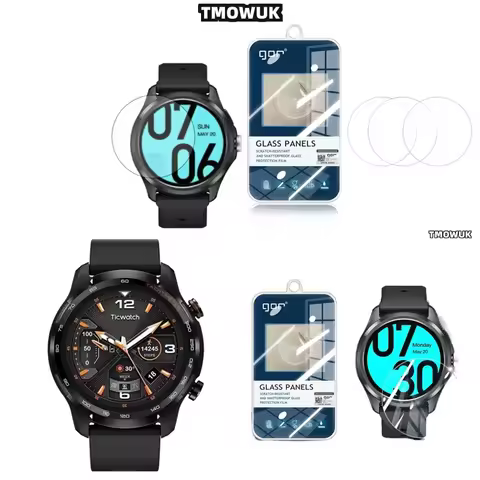 For TIC Watch Pro 5 Pro5 Enduro - Military-Grade 9H Tempered Glass Screen Protector With Ultra-Thin 