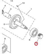 GEAR RANTAI KECIL TIMING GEAR GRANKSAP CRANKSHAFT ORIGINAL YAMAHA Y15 V1 V2
