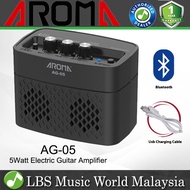 Aroma AG-05 5 Watt Mini Amp for Electric Guitar Amplifier With Bluetooth and Rechargeable Battery - 