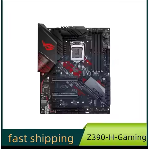 ASUS ROG Strix Z390-H Gaming Motherboard LGA1151 (Intel 8th and 9th Gen) ATX DDR4 DP HDMI M.2 USB 3.