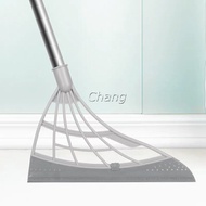 Chang ไม้กวาด ซิลิโคนนิ่ม ไม้กวาดซิลิโคนปาดน้ำ ด้ามสามารถยืด บนพื้น และกระจก หดได้ตามต้องการ เช็ดกระจกสิ่งประดิษฐ์ Silicone broom