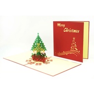 Christmas Card Pop Up 3D Greeting Card Creative Christmas Party Gift Message Card