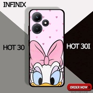 HP [AN08] Glossy Case INFINIX HOT 30 | HOT 30I | INFINIX HOT 30 PLAY Glitter Case DAISY Patternhp