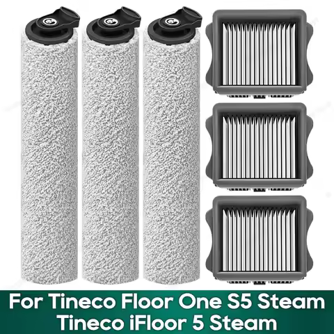 Compatible for Tineco Floor One S5 Steam / ( Tineco iFloor 5 Steam )Accessories Roller Brush Filter 