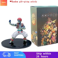 [Free Shipping]15cm Anime Demon Slayer Kimetsu no Yaiba Figure Akaza Twelve Kizuki Ghost PVC Action 