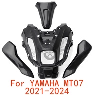 MT07 2024 Motorcycle Headlight Front Head Cowl Upper Nose Fairing Holder Cover Set For YAMAHA MT 07 