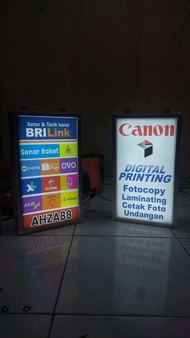 25x35CM NEON BOX AKRILIK 2 SISI TERMURAH TERLARIS | NEON BOX KONTER DAN CANON FOTOCOPY | NEON BOX PLANG NAMA TOKO PLANG USAHA | NEON BOX PLUS LAMPU NYALA DEPAN BELAKANG | NEON BOX NEON BOKS BISA COD