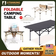UtanKing™ Foldable Camping Table Egg Roll Meja Makan Outdoor Picnic BBQ Meja Lipat Hiking Fishing