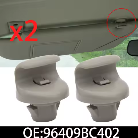 APKTNKA 2x Sun Visor Hook Clips Hanger Holder Buckle Bracket Retainer For Nissan Qashqai Dualis J10 