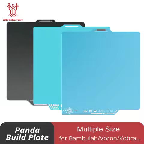 BIQU Panda Build Plate CryoGrip Pro Coating No Clog Spring Steel Double-sided for BambuLab Voron Kob
