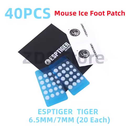 New 40PCS Esptiger Tiger ICE V2 Foot Sticker Pink DIY Small Dots Foot Pad Arc Edge Esptiger 6.5MM 7M