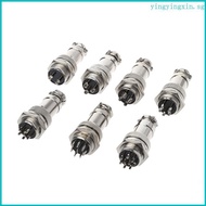 YIN Aviation Plug Male Female Wire Panel Metal Connector 16mm 2 3 4 5 6 8 9 Pin GX