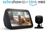 Amazon All-new Echo Show 5 (3rd Gen) with Blink Mini | Charcoal Charcoal with Blink Mini