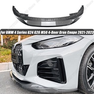 For BMW 4 Series G24 G26 420i 430i i4 M50 4-Door Gran Coupe 2021 2022 2023 Front Bumper Lip Chin Dif