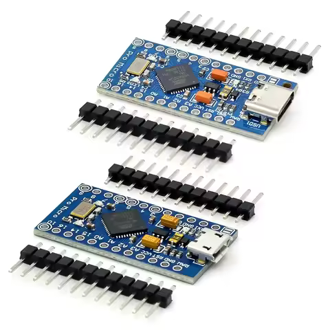 New Pro Micro for arduino ATmega32U4 5V/16MHz Module with 2 row pin header For Leonardo in stock bes