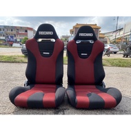 recaro Seat Bucket Recaro kain net merah seat univeraal ‼️RM1100（sepasang seat shaja）‼️