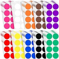 True-Ally 400 Piece Mix Color 50mm (2 Inch) Round Dot Sticker Self Adhesive Labels Writable Surface