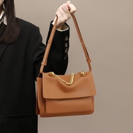 CALWAN KEODH包包女包大容量单肩斜挎包奢侈品ck风送女朋友老婆圣诞节礼物生日 棕色