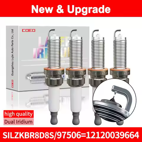 For NGK SILZKBR8D8S 97506 12120039664 Dual Iridium Spark Plug For BMW 335 435 535 640 740 GT320 328 