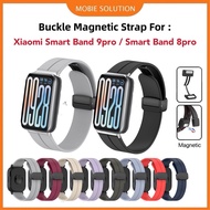 For Xiaomi smart band 9 Pro / Xiaomi smart band 8 Pro Magnetic Buckle Silicone Strap for Mi Band 9pr