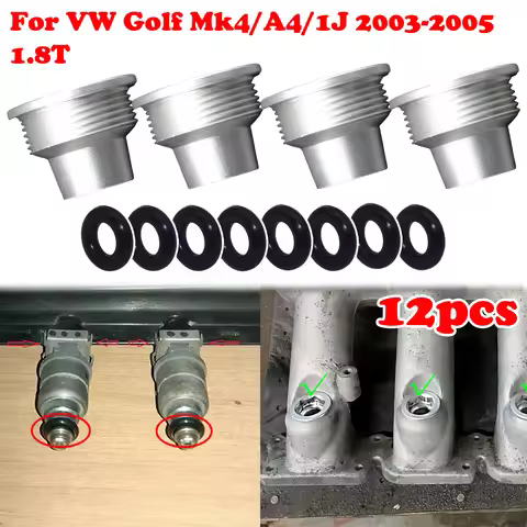 For VW Golf Mk4/A4/1J Aluminum Fuel Injector Insert Cup Seat Control Engine Gasket O-Rings Nozzle Se