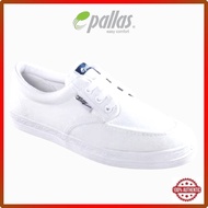 PALLAS JAZZ CANVAS OLDSCHOOL WHITE SCHOOL SHOE | Kasut Sekolah Putih Pallas 407-001W