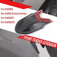 For BMW K1600B K1600GT K1600GTL K1600 Grand America Motorcycle Front Fender Tire Hugger Mudguard Extension Accessories K