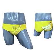 SW142 กางเกงว่ายน้ำผ้าไลคร่า สกรีนลายกล้วยหอม Awesome swimwear
