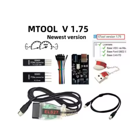 Mtool V1.75 Full Set Cluster Adjustment Tool Programmer Denso Adapters Denso Pin Upgrade of Mtool V1