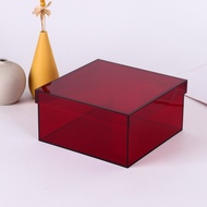 Acrylic Display Case with Lid Colorful Gift Packaging Box Cosmetic and Jewelry Storage Box Toy Model