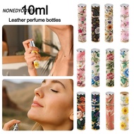 NONEDYODYE9I Perfume Bottle, PU Leather 10ml Spray Bottle, Fashion Refillable Empty Leak-proof Perfu