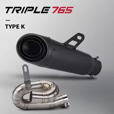 High quality motorcycle exhaust pipe For STREET TRIPLE 765 765R 765S 765RS 2017-2024 Escape Moto Sli