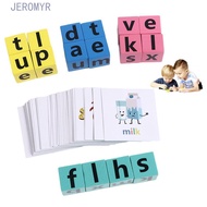 JEROMY5R Letter Spelling Block Letter Learning Kids Literacy Flashcards Matching Game Cognition Game