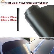 Flat Black Sticker Vinyl Wrap Car Body Sticker Decal Bumper Persona Saga BLM FLX Wira Waja Myvi Viva Axia Bezza X50 X70