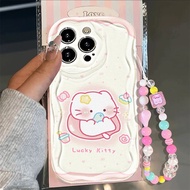 Pink Cute Leisurely Kitten Soft Phone Case iPhone 16 Pro Max iPhone 16 iPhone 16 Plus iPhone 16 Pro 
