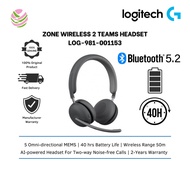 LOGITECH ZONE WIRELESS 2 TEAMS HEADSET - LOG-981-001153