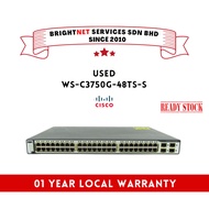 [READY STOCK ] Cisco WS-C3750G-48TS-S Cisco Catalyst switch 3750 48 10/100/1000T + 4 SFP + IPB Image