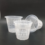 10 pcs Transparent Aroid Plastic Pot Orchid Planter Hydroponics Pot Net Pot