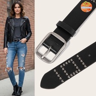 INTOO Punk Rivet Belts, Trendy Design Heavy Metal Waist Belt, Vintage All-match Y2K Jeans Belt For W