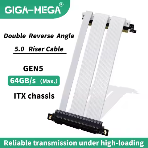 PCIE 5.0 riser cable | RTX5090 RTX5080 RX8900 gpu Ready | PCIE 5.0x16 128GB/s Speed | PCIE 4.0 compa