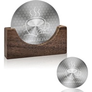 53.35mm Espresso Puck Screen with Stand, 0.9mm 150μm Ultra Thin Reusable Coffee Filter Compatible wi