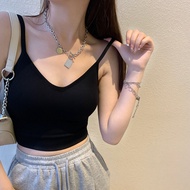 เสื้อกั๊กเกาะอกแบบมีสายรัดสำหรับผู้หญิง ฤดูร้อนปี 2024 เสื้อชั้นในแบบเกาะอกแบบใหม่ ด้านนอกและด้านใน 