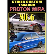 PROTON WIRA NO:6 / NO:9 & NO:10 / PROTON NO:6 / WAJA NO:2 ORIGINAL CAR BODY STICKER