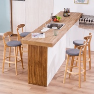 Kerun bar chair Nordic high stool back high stool modern bar chair solid wood chair simple bar stool bar chair