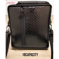 TARI CASE Sling Bag Leather | Crocs Design w/ Fiver Glass | Size 12,18,60, up to 100