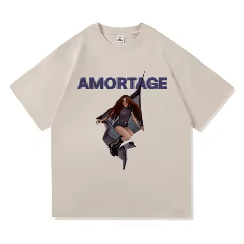 Jisoo New Song Earthquake T Shirt 2025 Fashion Men Clothing Harajuku Unisex High Quality Clothes Cot